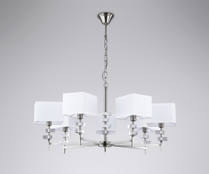 LH71323/7 SN/WH никель/белый E14/7 max 40W D860*850