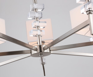 LH71323/7 SN/WH никель/белый E14/7 max 40W D860*850