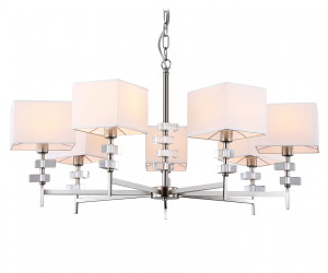 LH71323/7 SN/WH никель/белый E14/7 max 40W D860*850