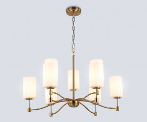 LH56054/6+3 BS/FR латунь/белый матовый E14*9 max 40W D765*1060