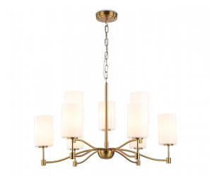 LH56054/6+3 BS/FR латунь/белый матовый E14*9 max 40W D765*1060