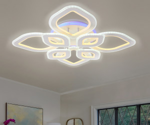 FA8844/4+4 WH белый 3000K/4200K/6400K 190W 770*770*120 (ПДУ РАДИО 2.4G)