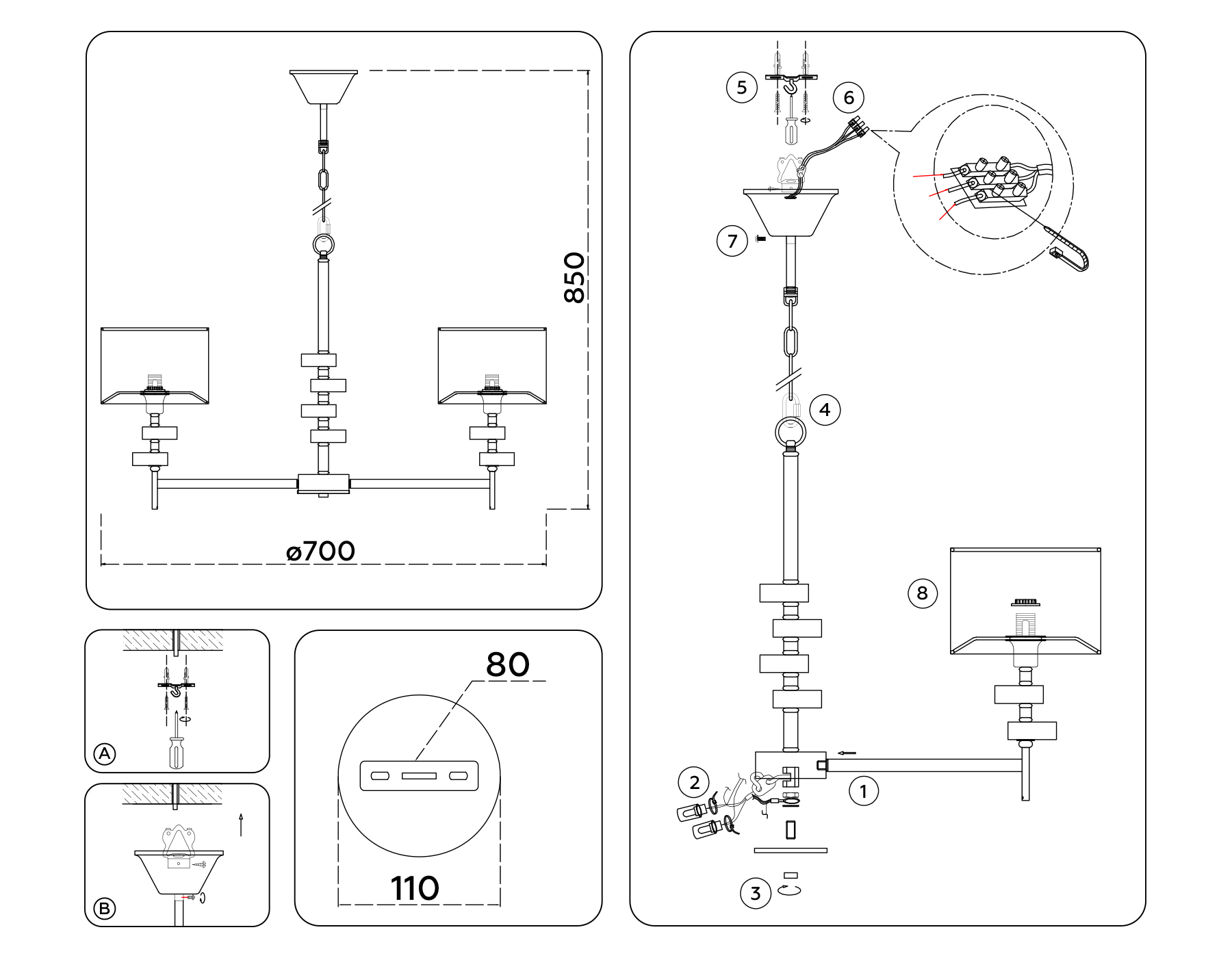 LH71331/5 CGD золото E14/5 max 40W D700*850