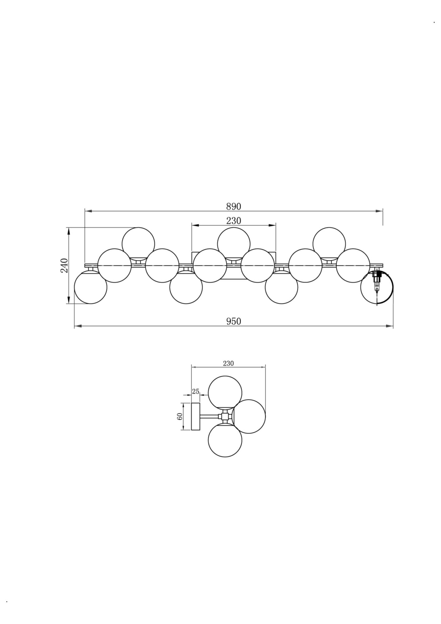 Настенный светильник (бра) Maytoni MOD545WL-13G