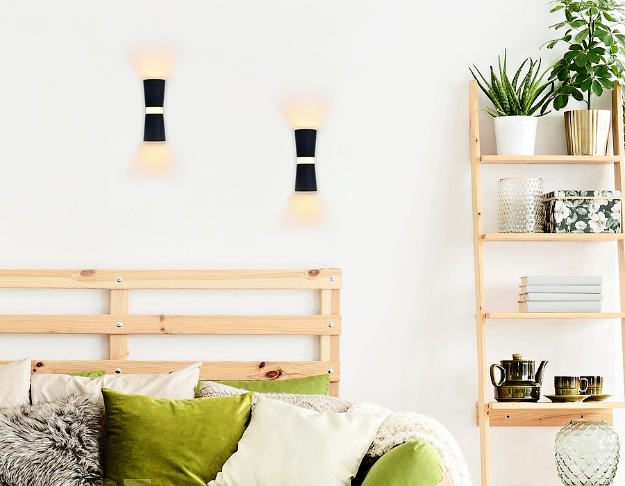 FW196 BK/S черный/песок LED 3000K 12W 70*200*100