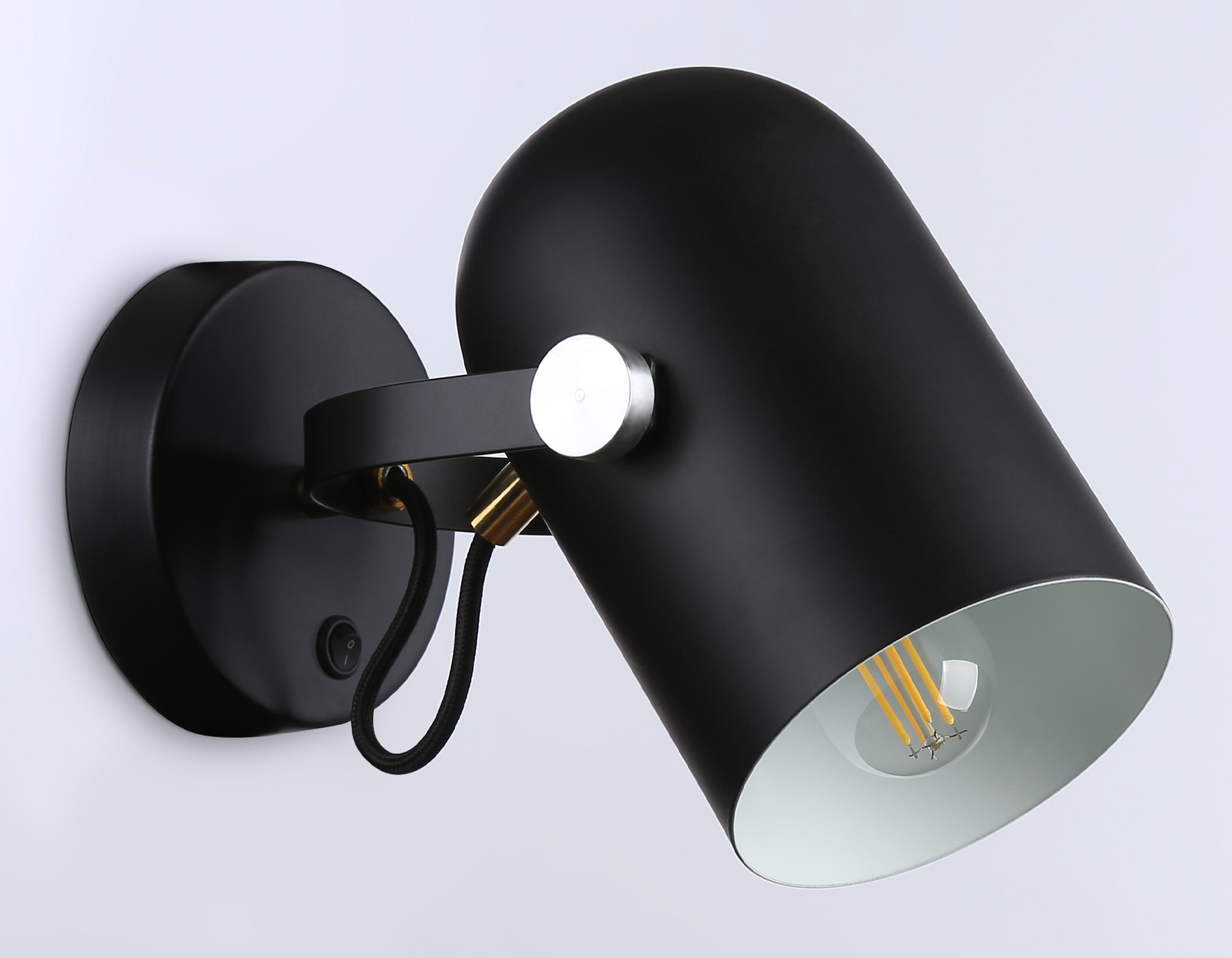 TR8204 BK черный E27 max 40W D117*280