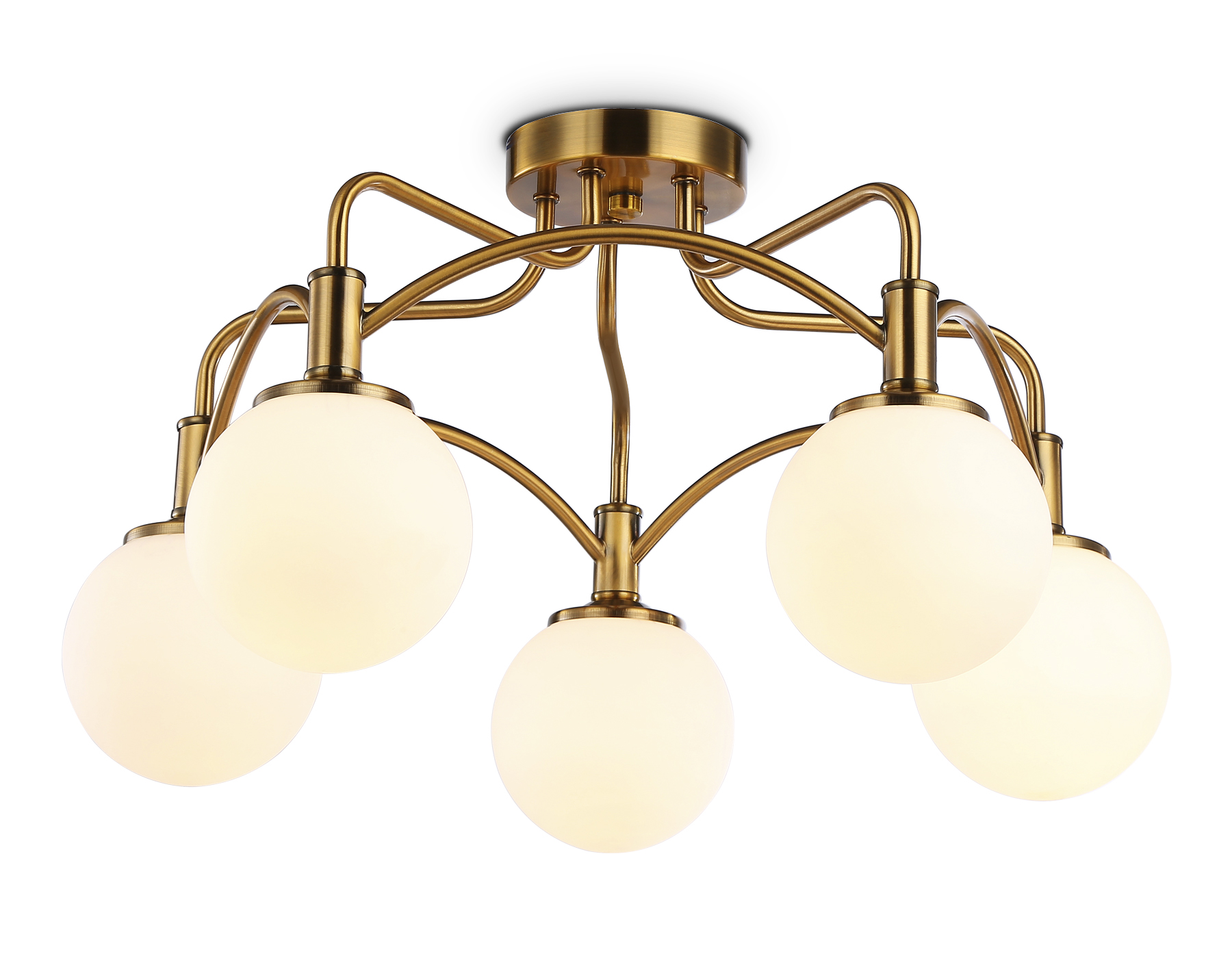 TR3212/5 GD/FR золото/белый матовый E27*5 max 40W D560*302