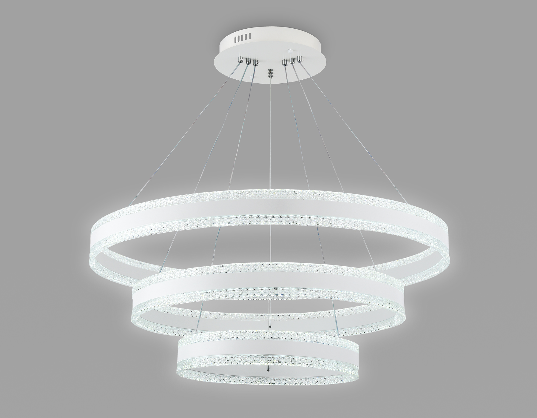 FA6181/3 WH белый 245W 3000K+6400K/3000K/6400K/4200K+4200K D800*940 (ПДУ РАДИО 2.4G)