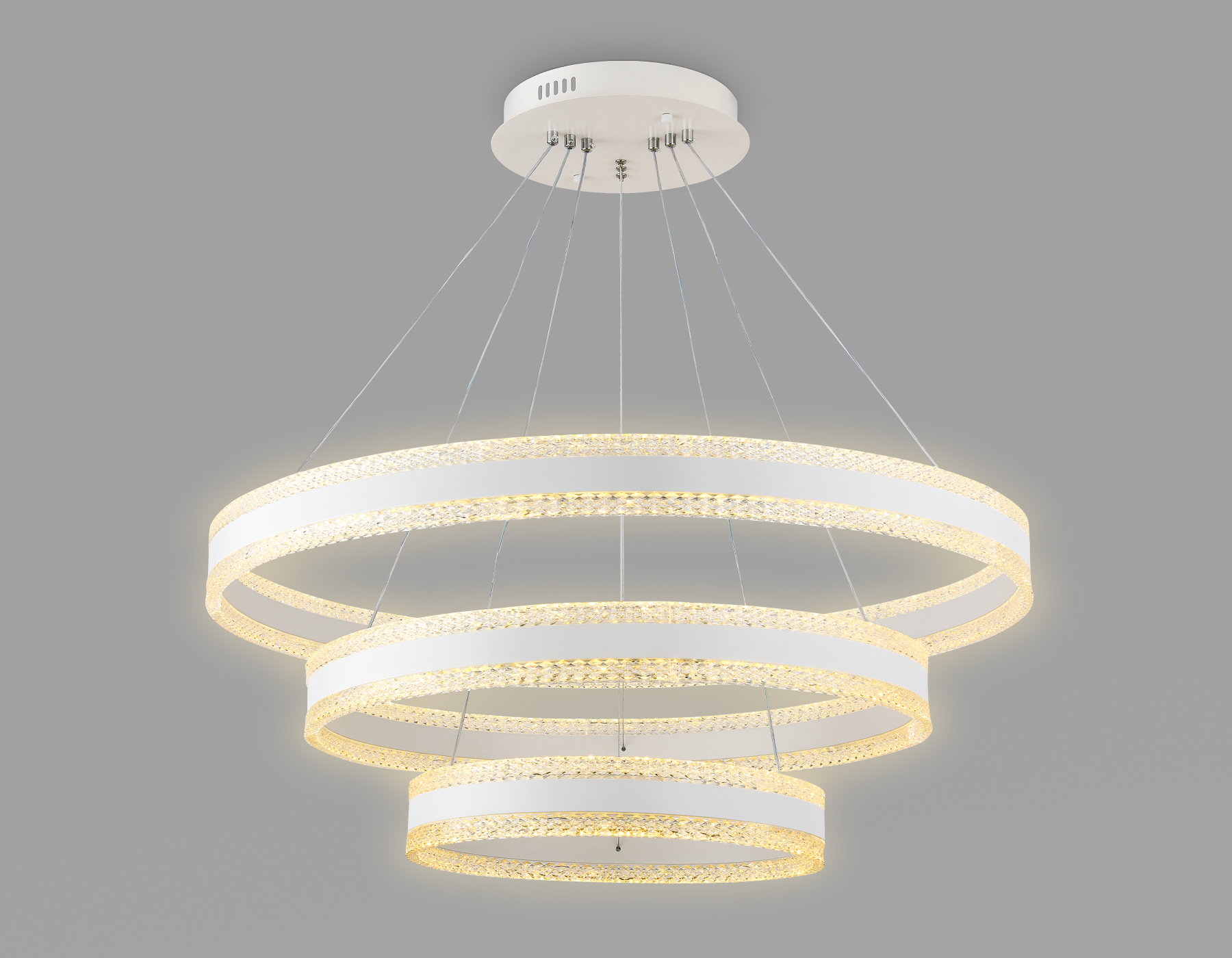 FA6181/3 WH белый 245W 3000K+6400K/3000K/6400K/4200K+4200K D800*940 (ПДУ РАДИО 2.4G)