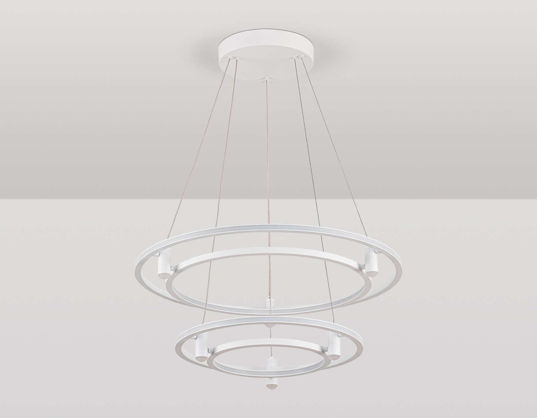 FL5542/2+6 WH белый 90W 3000K/4200K/6400K D600/400*1300 (без ПДУ)