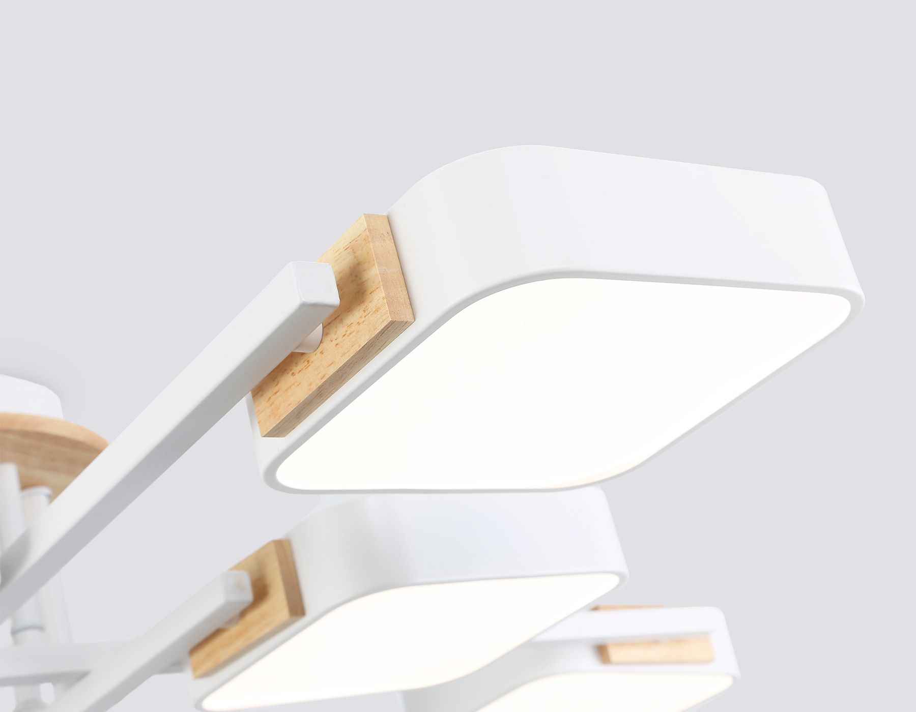 FL4888/8 WH/WD белый/дерево 144W 3000-6000K 960*960*160 (без ПДУ)