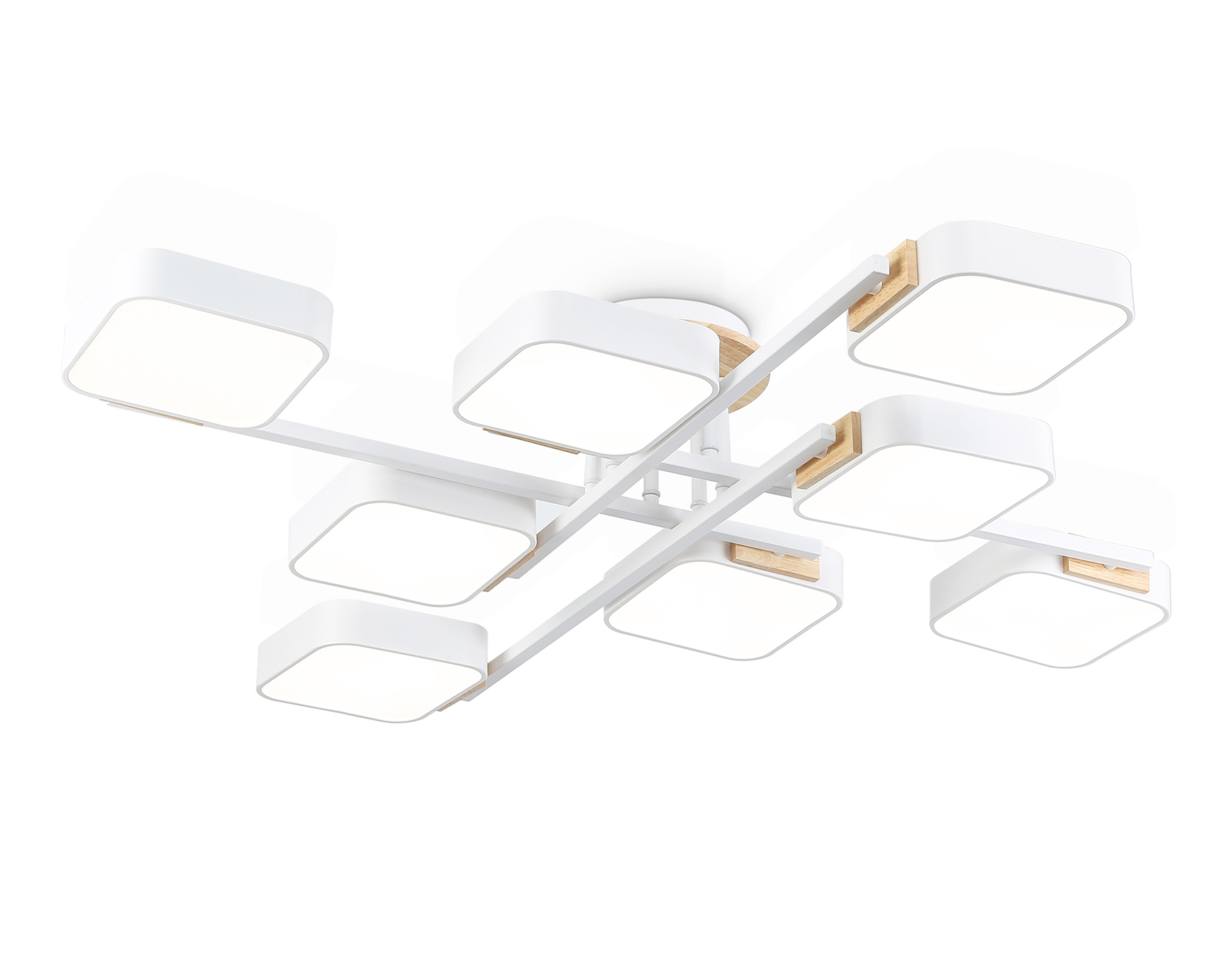 FL4888/8 WH/WD белый/дерево 144W 3000-6000K 960*960*160 (без ПДУ)