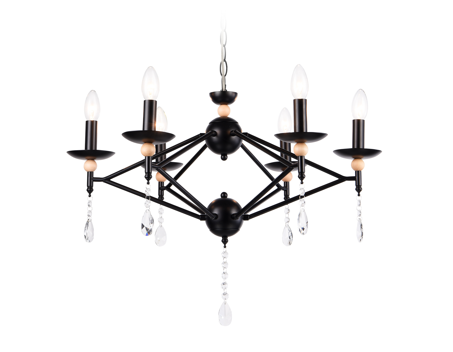 TR9597/6 BK черный E14/6 max 40W D660*880