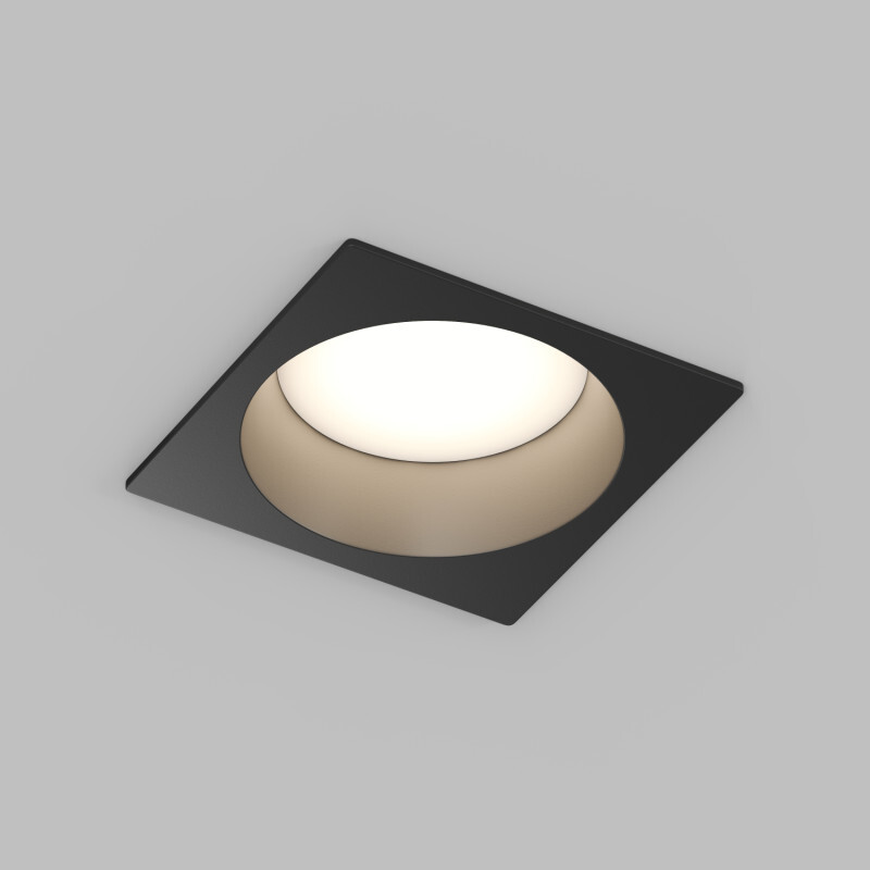 Встраиваемый влагозащищенный светильник DEEP, IP65, 15 Вт, GU5.3, LED, черный, пластик