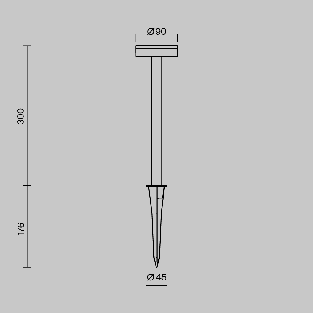 Ландшафтный светильник Outdoor O503FL-L4B3K