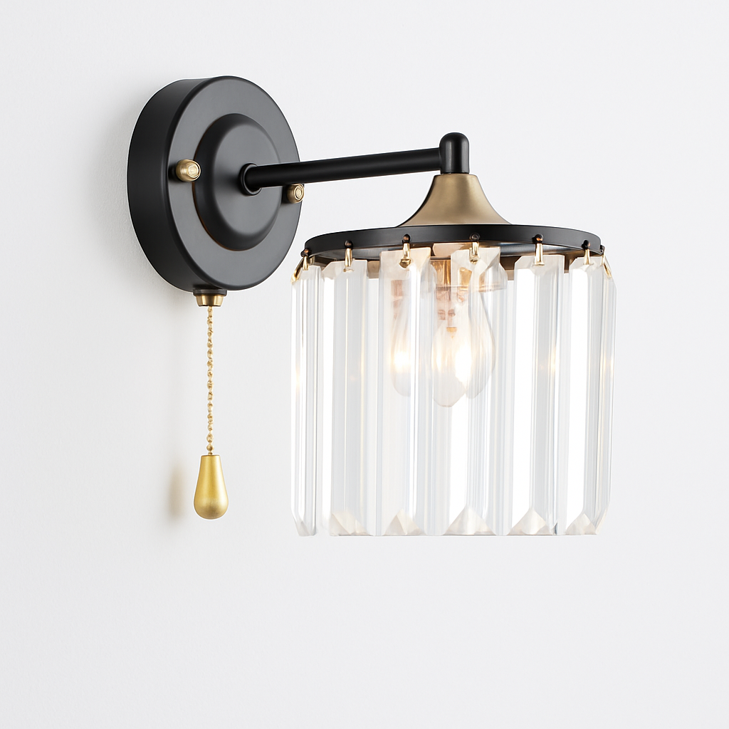 Настенный светильник SL7884-1W BK+FGD 000085864