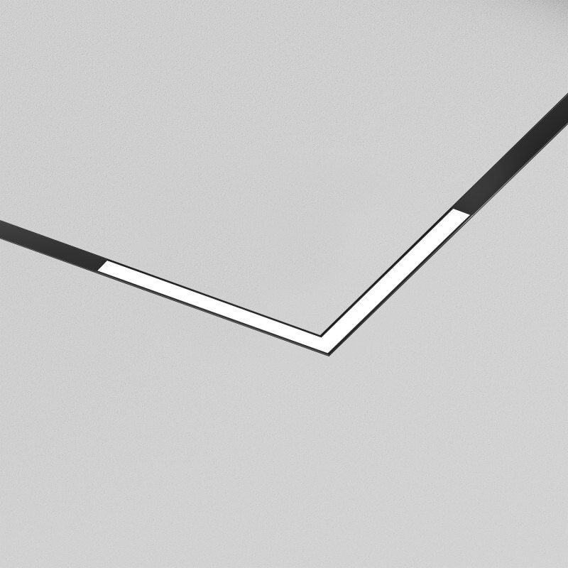 DK8314-BK Линейный угловой светильник-коннектор SMART LINEAR ZigBee, 18 Вт, 2700&ndash;6500K, 120&deg;, Ra90, 100&ndash;265VAC, алюминий, черный