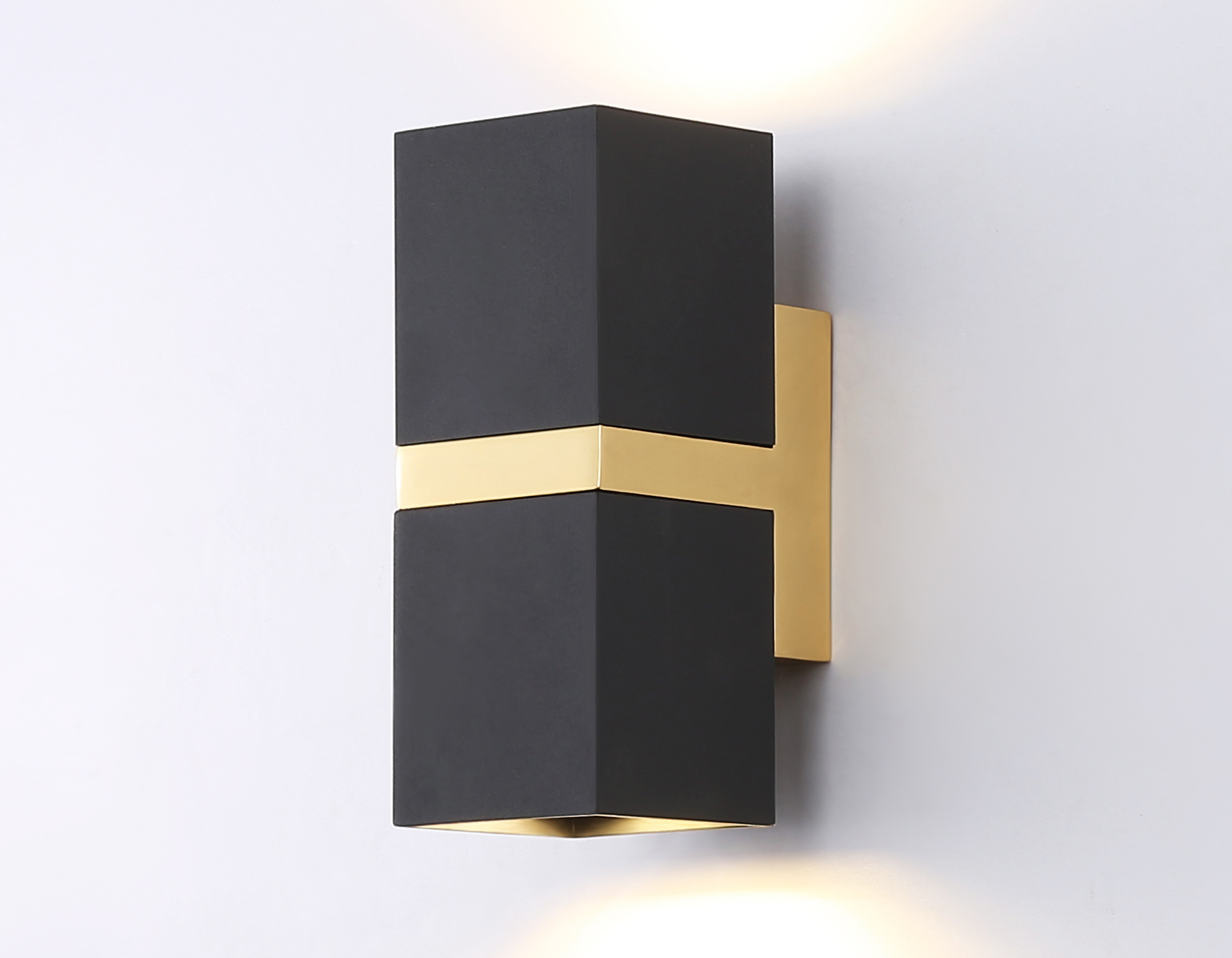 FW246/2 BK/GD черный/золото GU10*2 max 12W 155*61*80