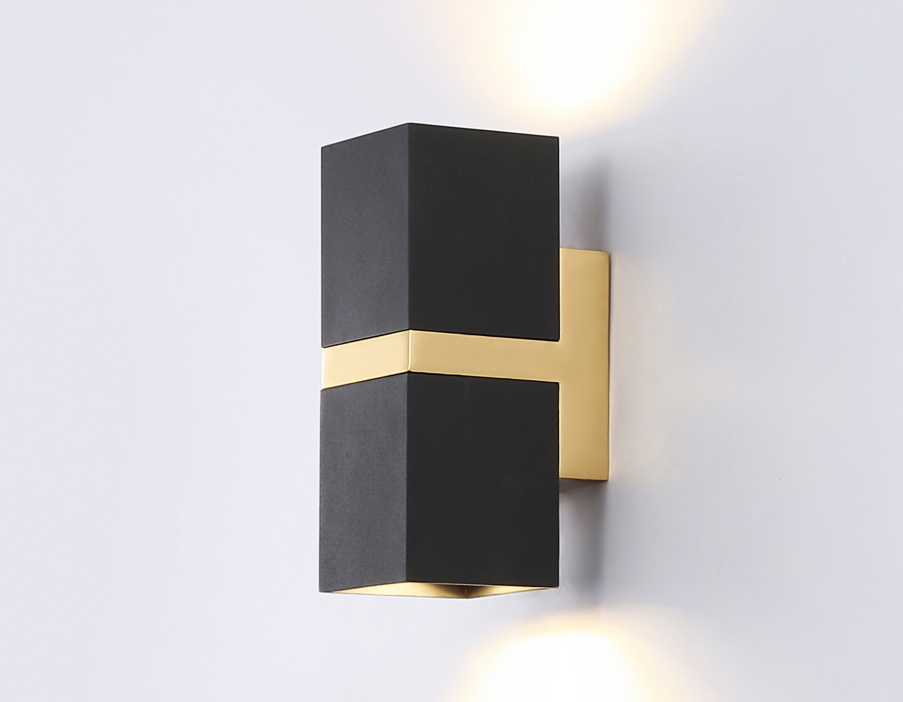 FW246/2 BK/GD черный/золото GU10*2 max 12W 155*61*80