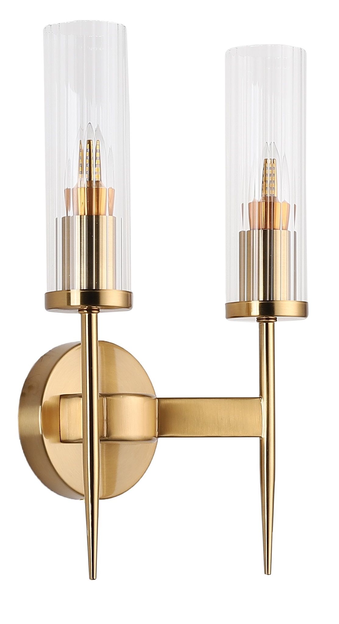 Бра латунь E14 39см Zortes CANDLE ZRS.16204.2