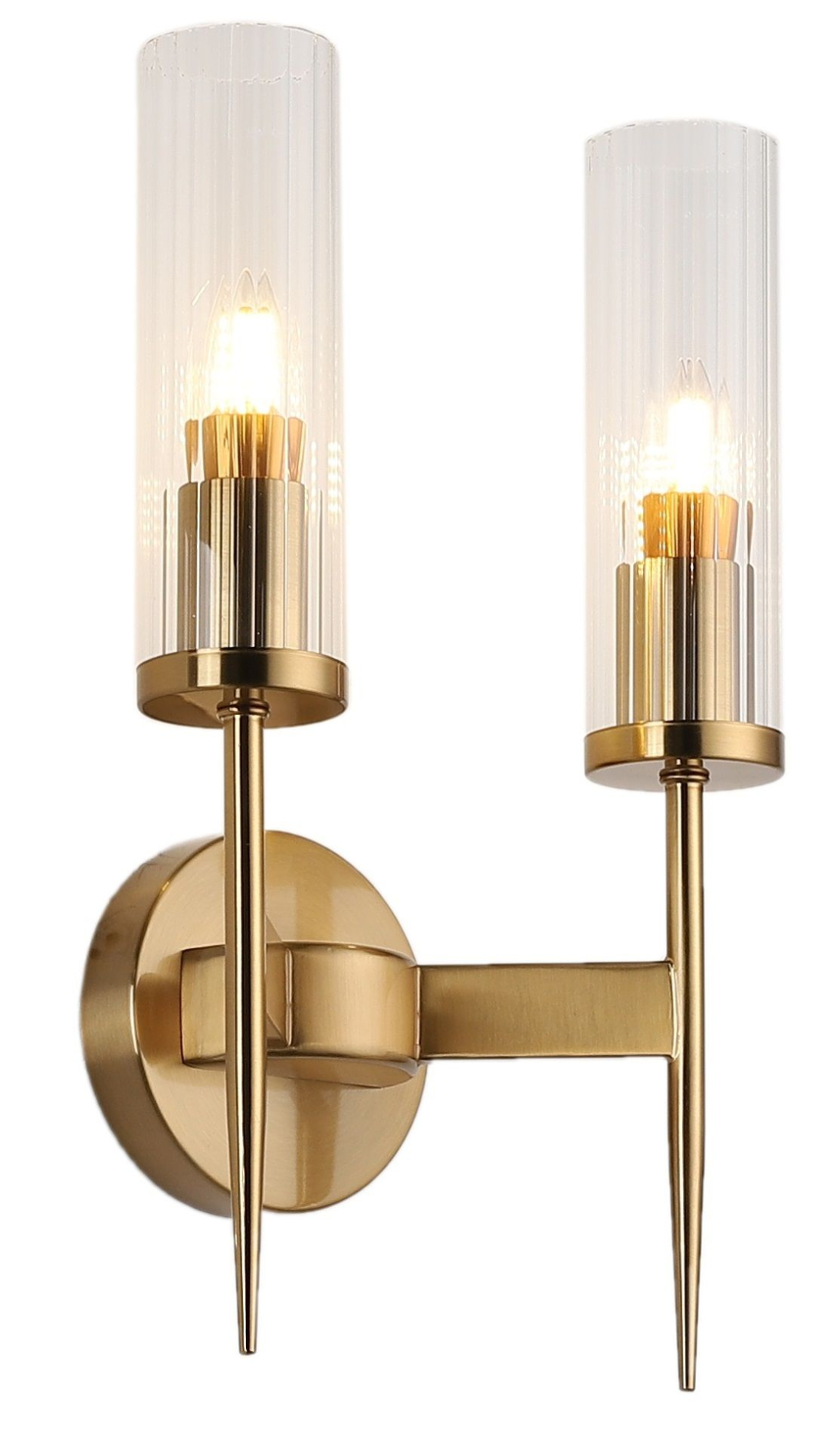 Бра латунь E14 39см Zortes CANDLE ZRS.16204.2