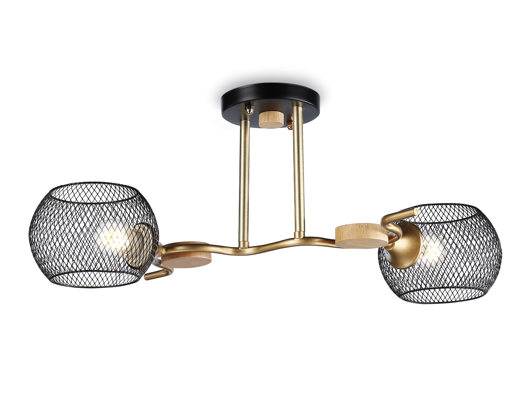 TR80162/2 BK/GD черный/золото E27/2 max 40W 550*360*220