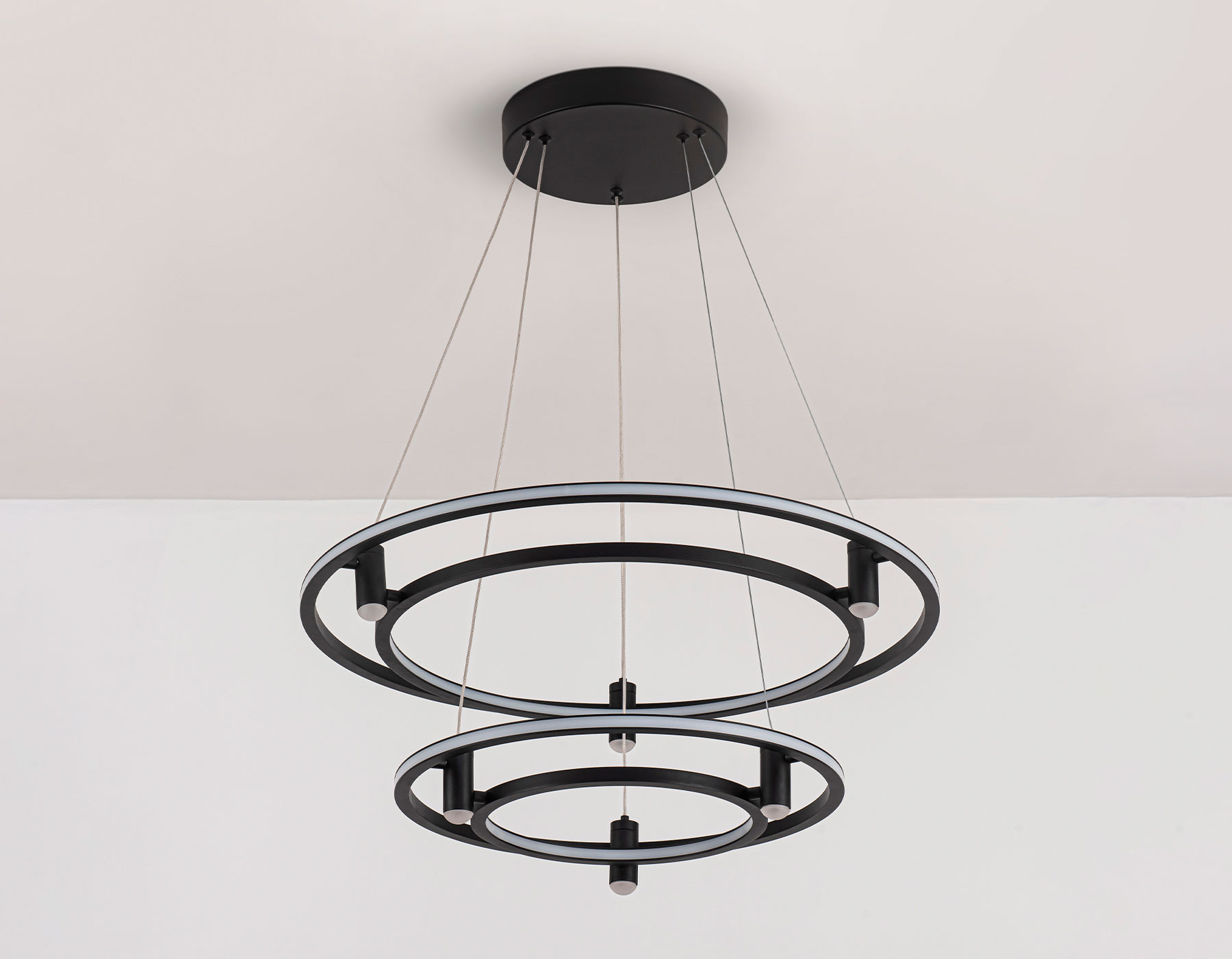 FL5544/2+6 BK черный 90W 3000K/4200K/6400K D600/400*1300 (без ПДУ)