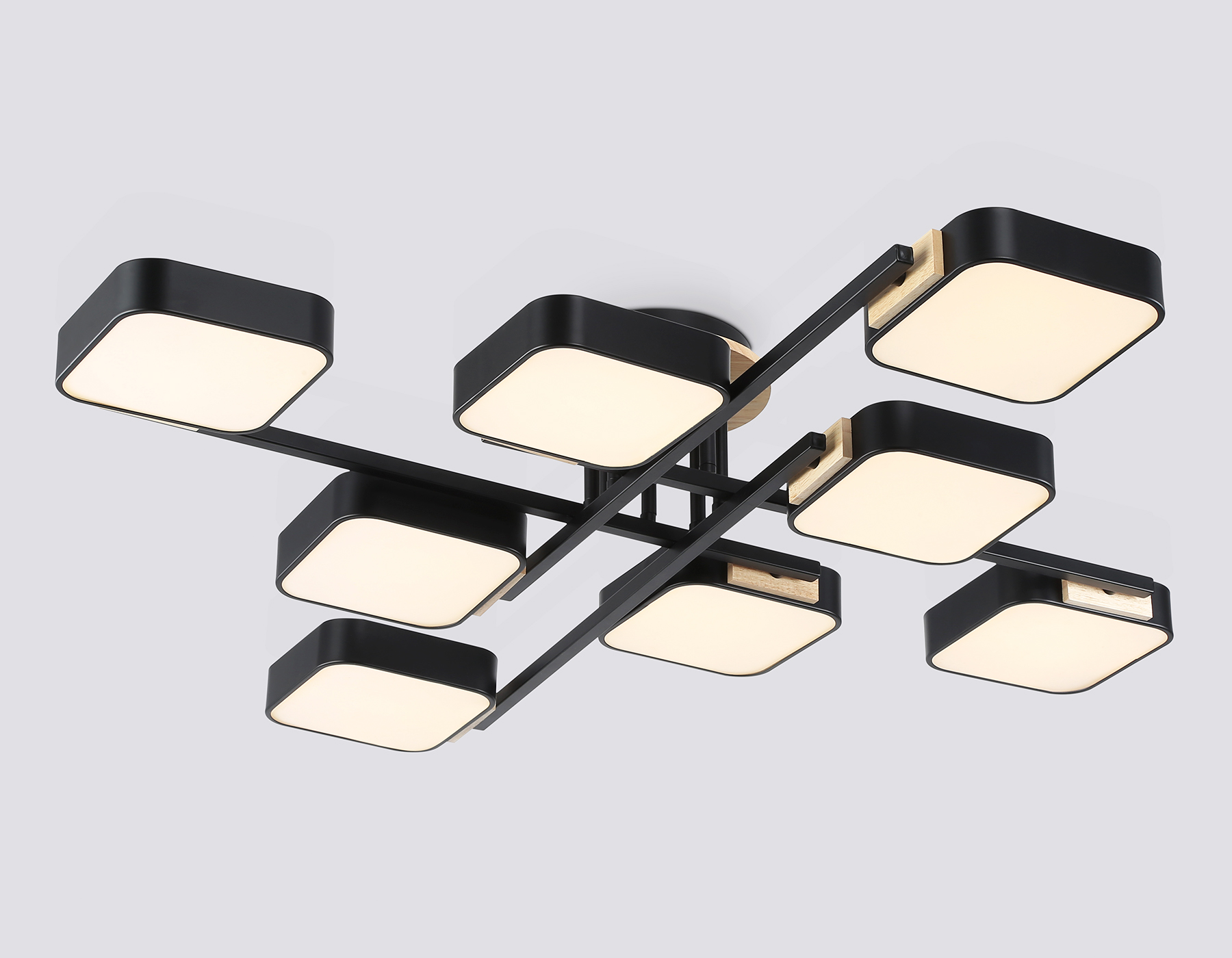 FL4890/8 BK/WD черный/дерево 144W 3000-6000K 960*960*160 (без ПДУ)