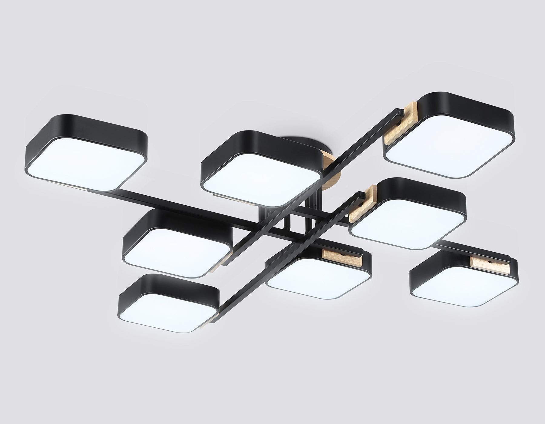 FL4890/8 BK/WD черный/дерево 144W 3000-6000K 960*960*160 (без ПДУ)