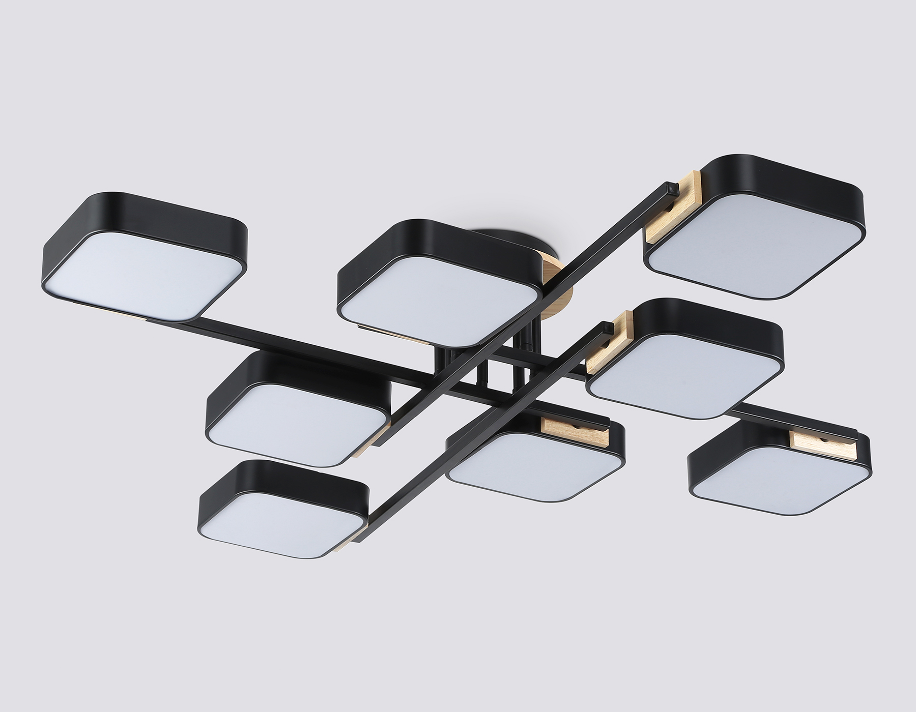 FL4890/8 BK/WD черный/дерево 144W 3000-6000K 960*960*160 (без ПДУ)