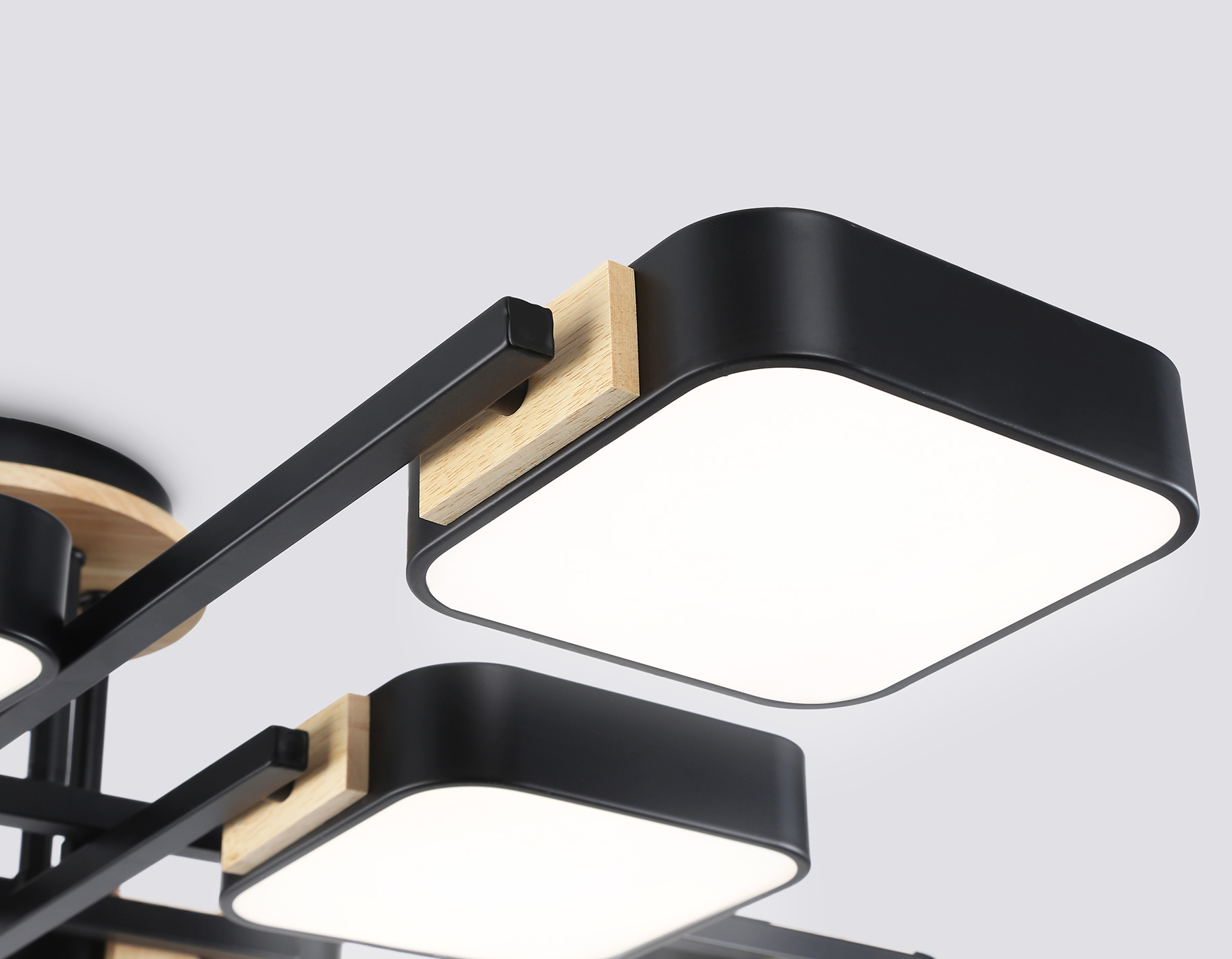 FL4890/8 BK/WD черный/дерево 144W 3000-6000K 960*960*160 (без ПДУ)