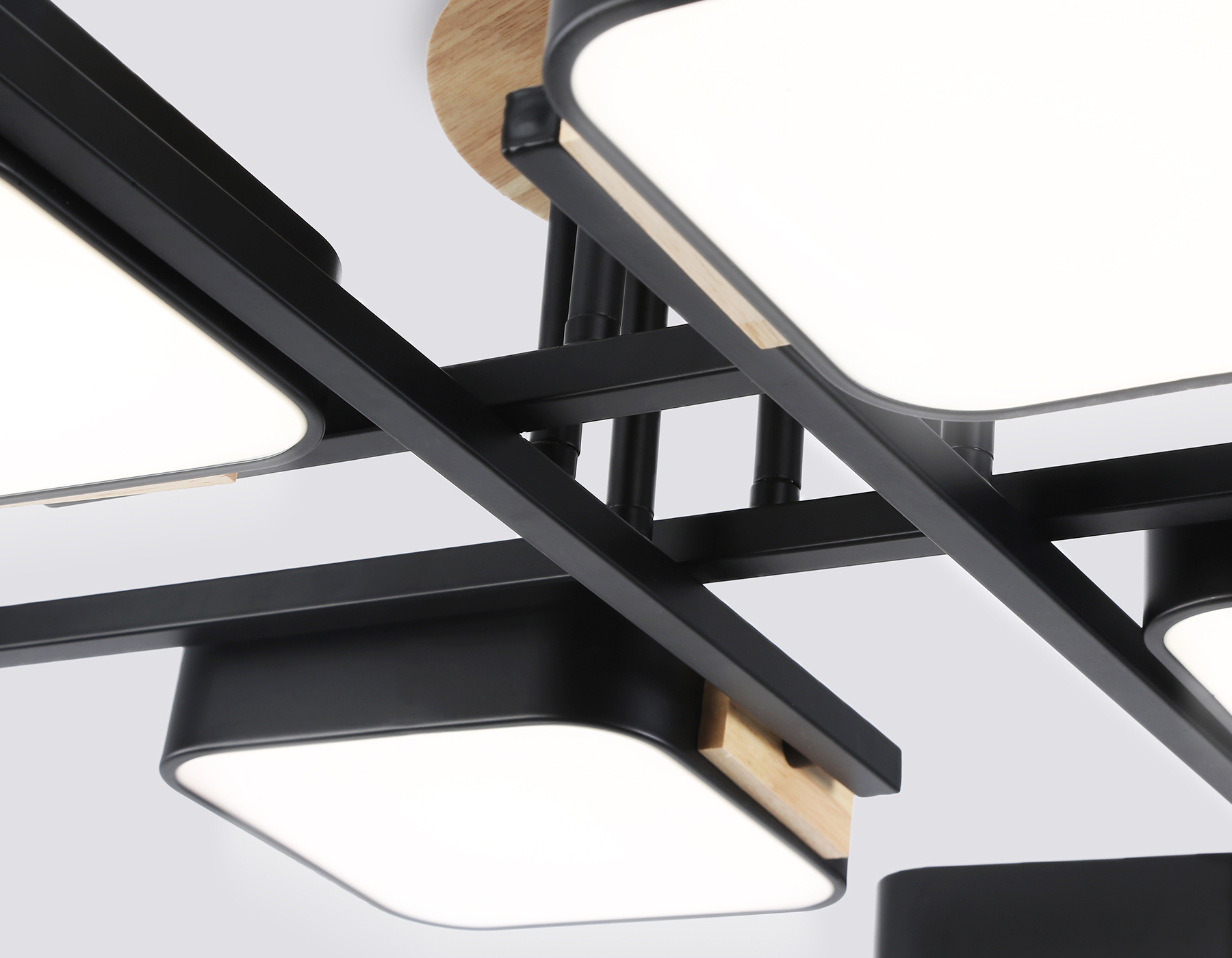 FL4890/8 BK/WD черный/дерево 144W 3000-6000K 960*960*160 (без ПДУ)