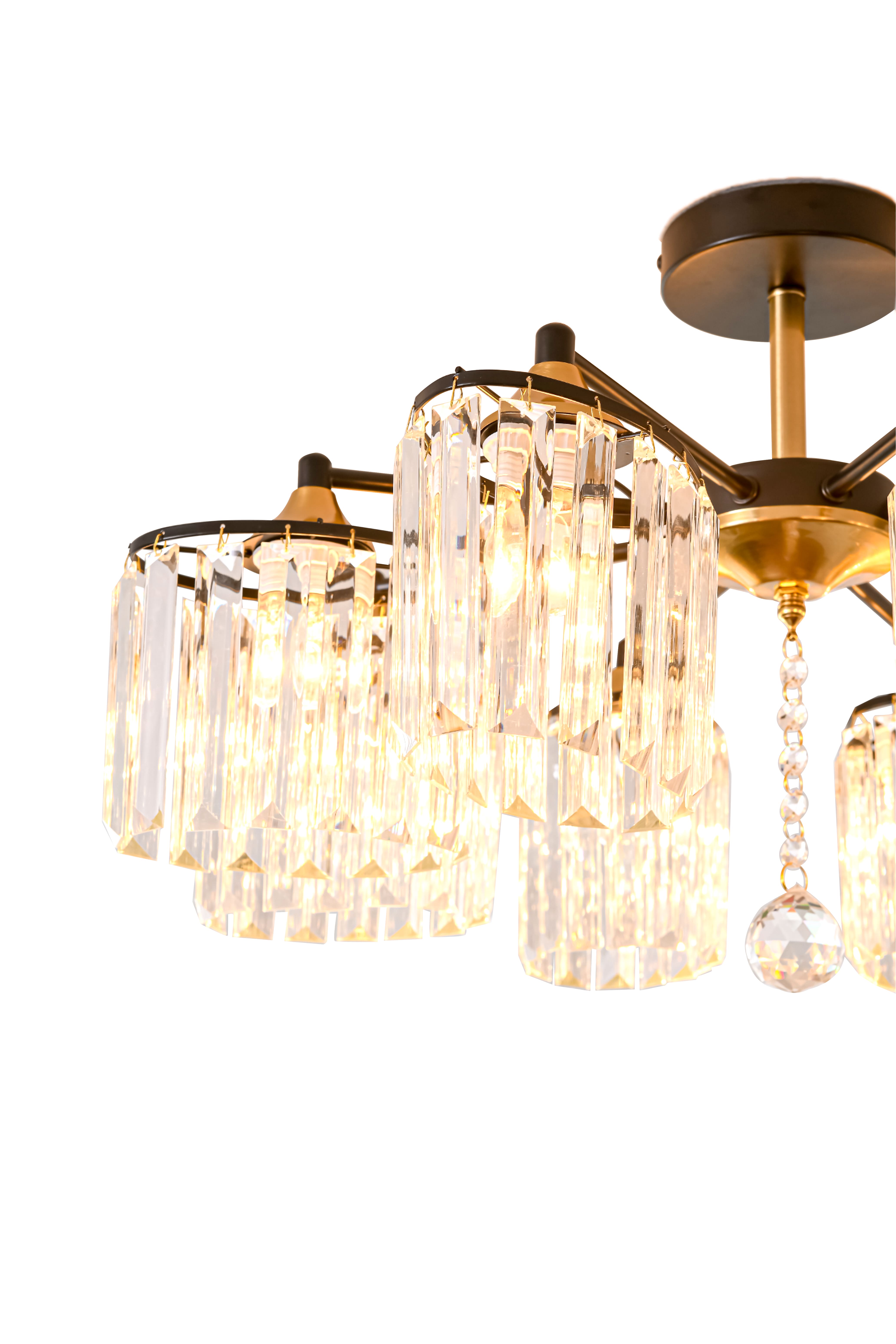 Потолочная люстра SL7884-8 BK+FGD 000080211