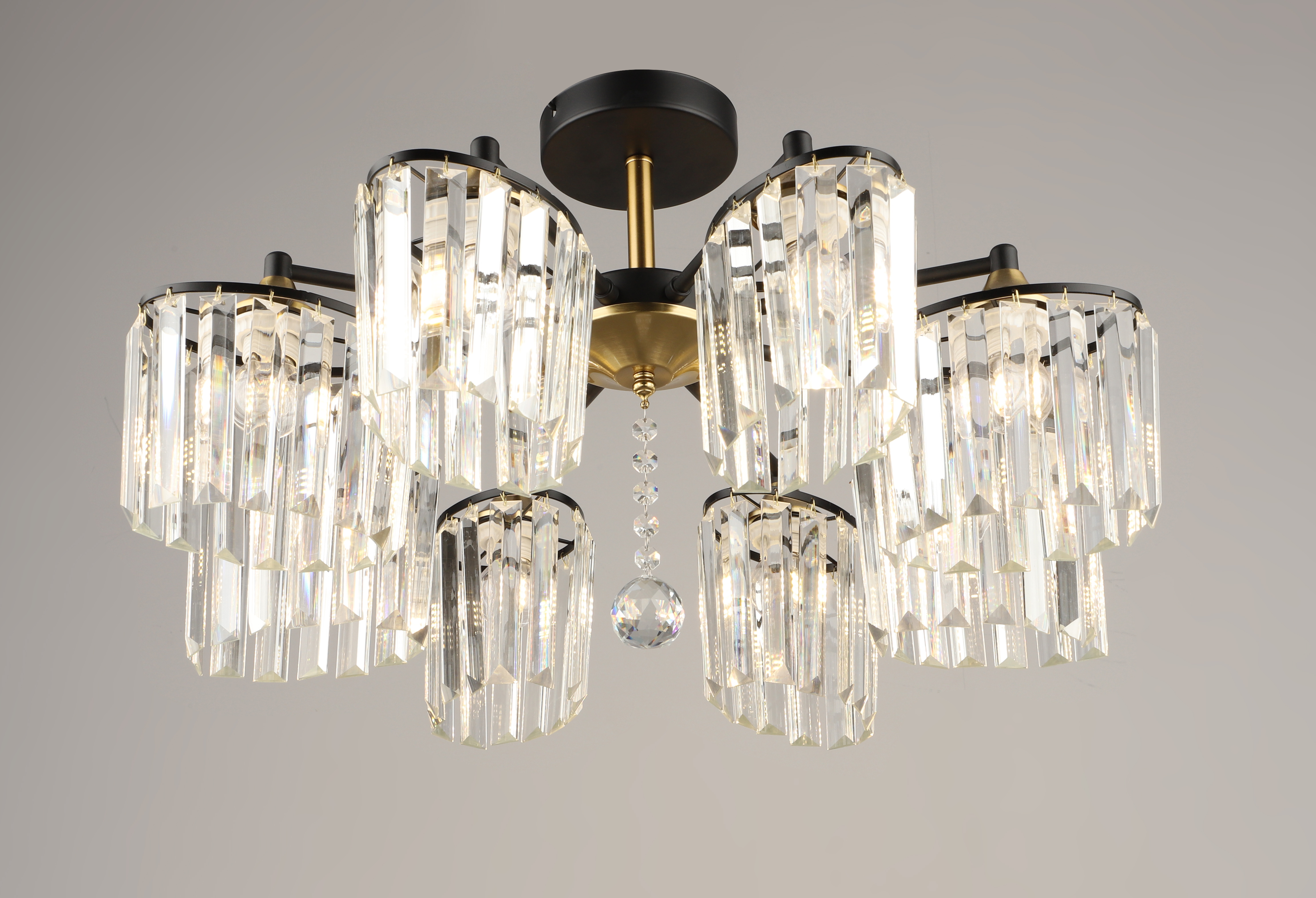 Потолочная люстра SL7884-8 BK+FGD 000080211