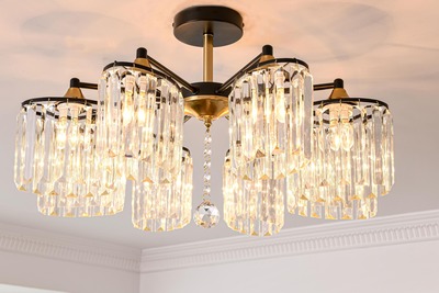 Потолочная люстра SL7884-8 BK+FGD 000080211