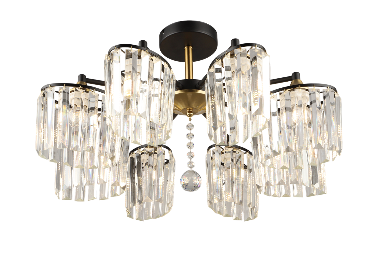 Потолочная люстра SL7884-8 BK+FGD 000080211