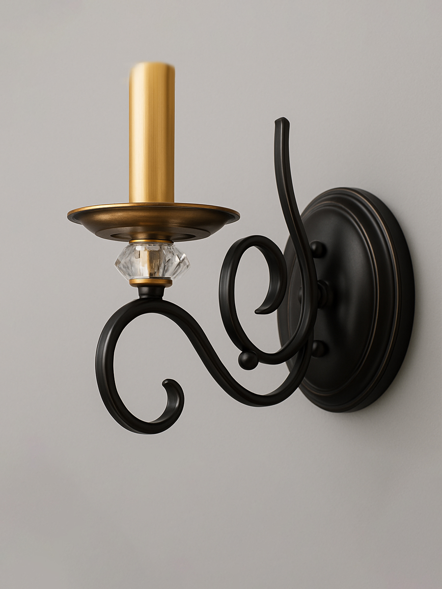 Настенный светильник PL2909-1W BK+AB 000067343