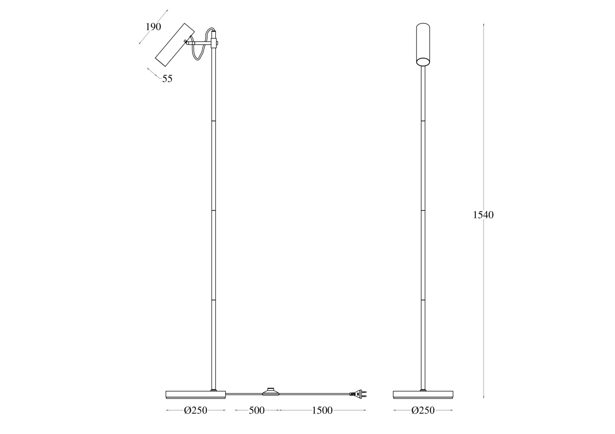 Напольный светильник (торшер) Maytoni MOD129FL-01W