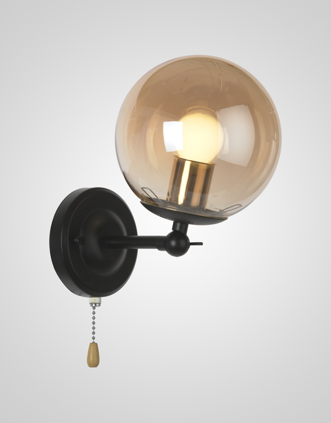 Настенный светильник P7546-1W BK 000026641