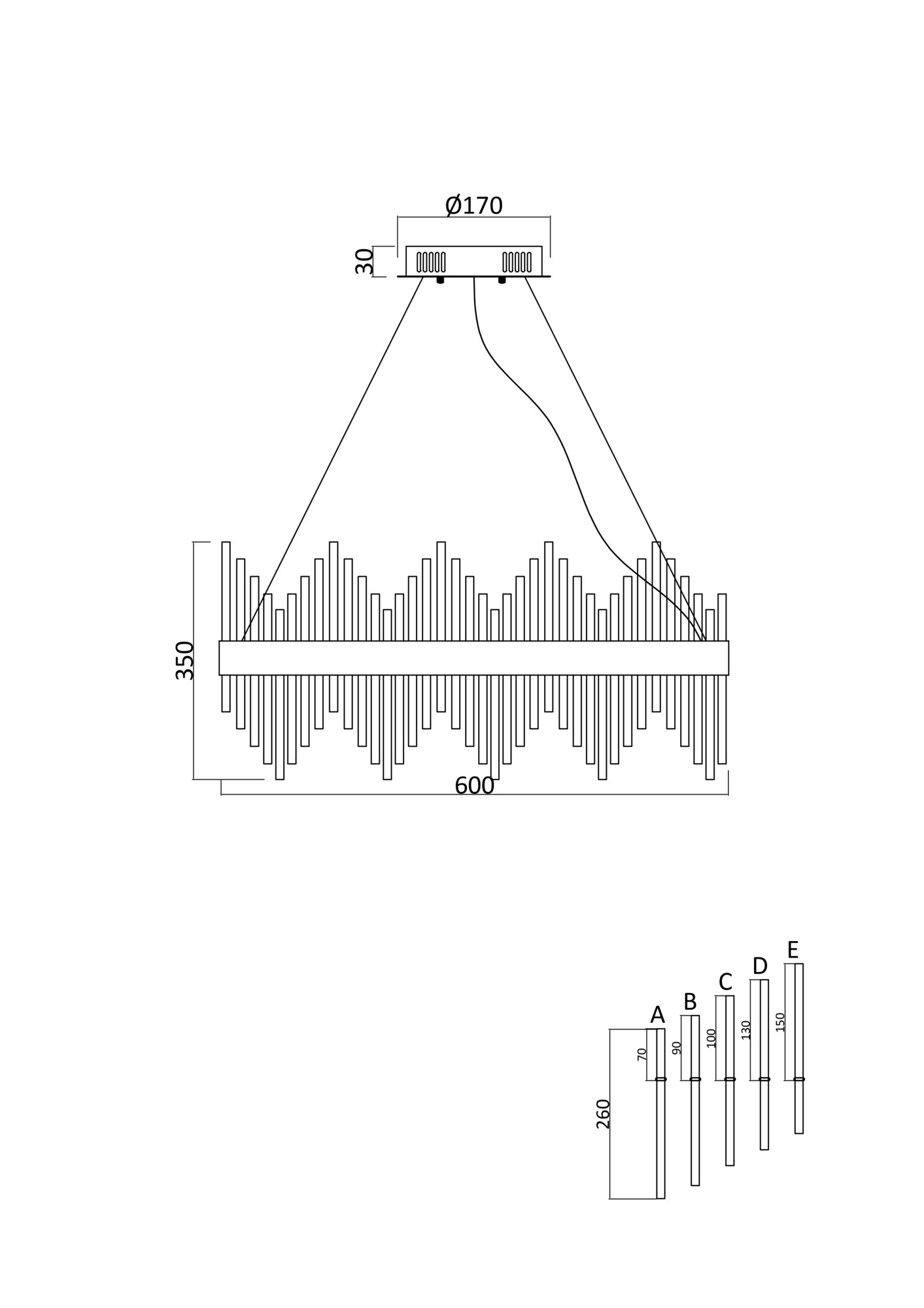 Подвесной светильник Freya FR10008PL-L46G