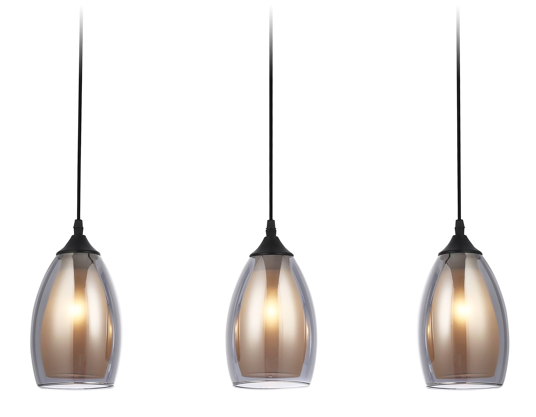 TR3537/3 BK/SM/FR черный/дымчатый/белый матовый E27/3 max 40W 640*120*820