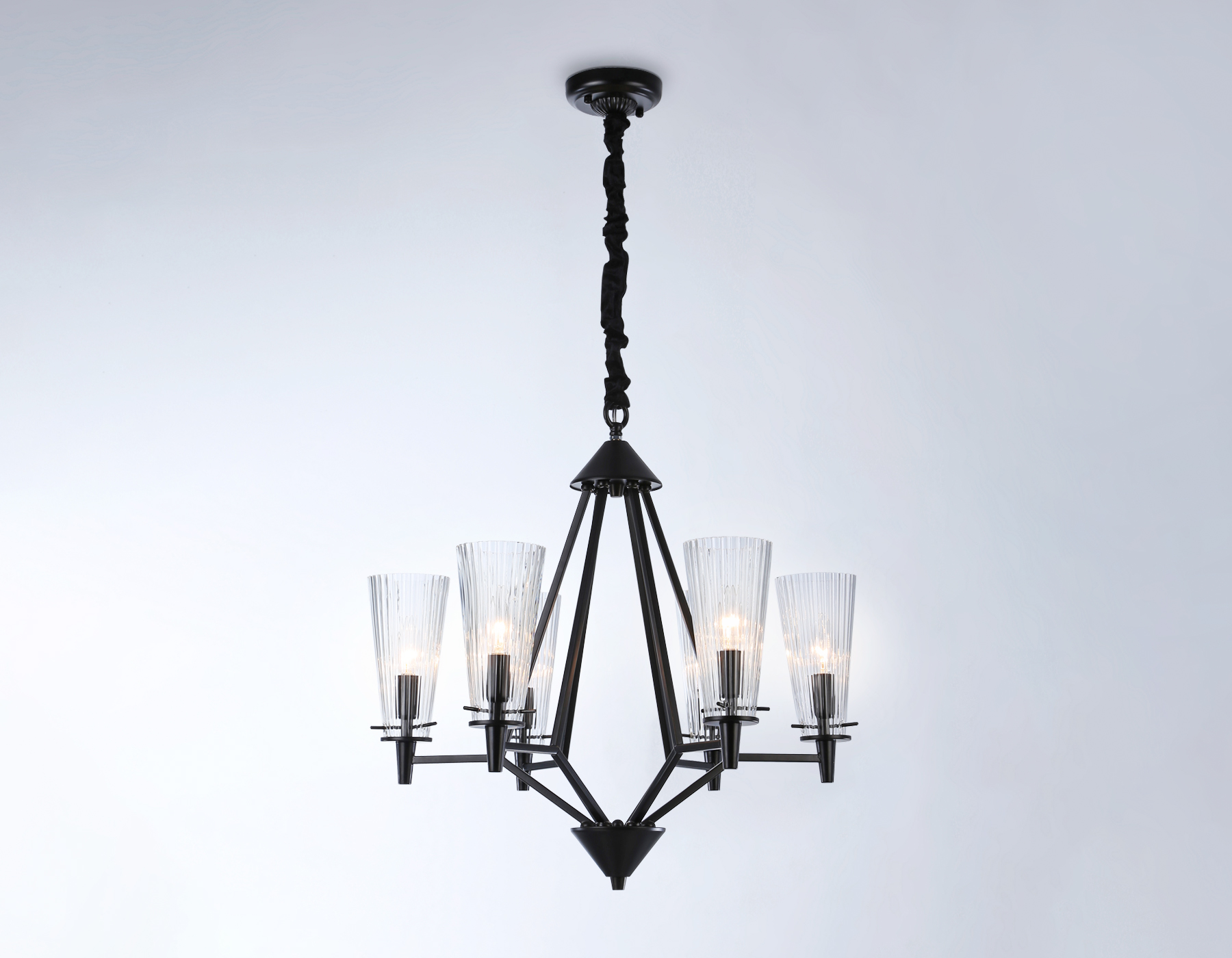 TR3237/6 BK черный E14/6 max 40W D610*585