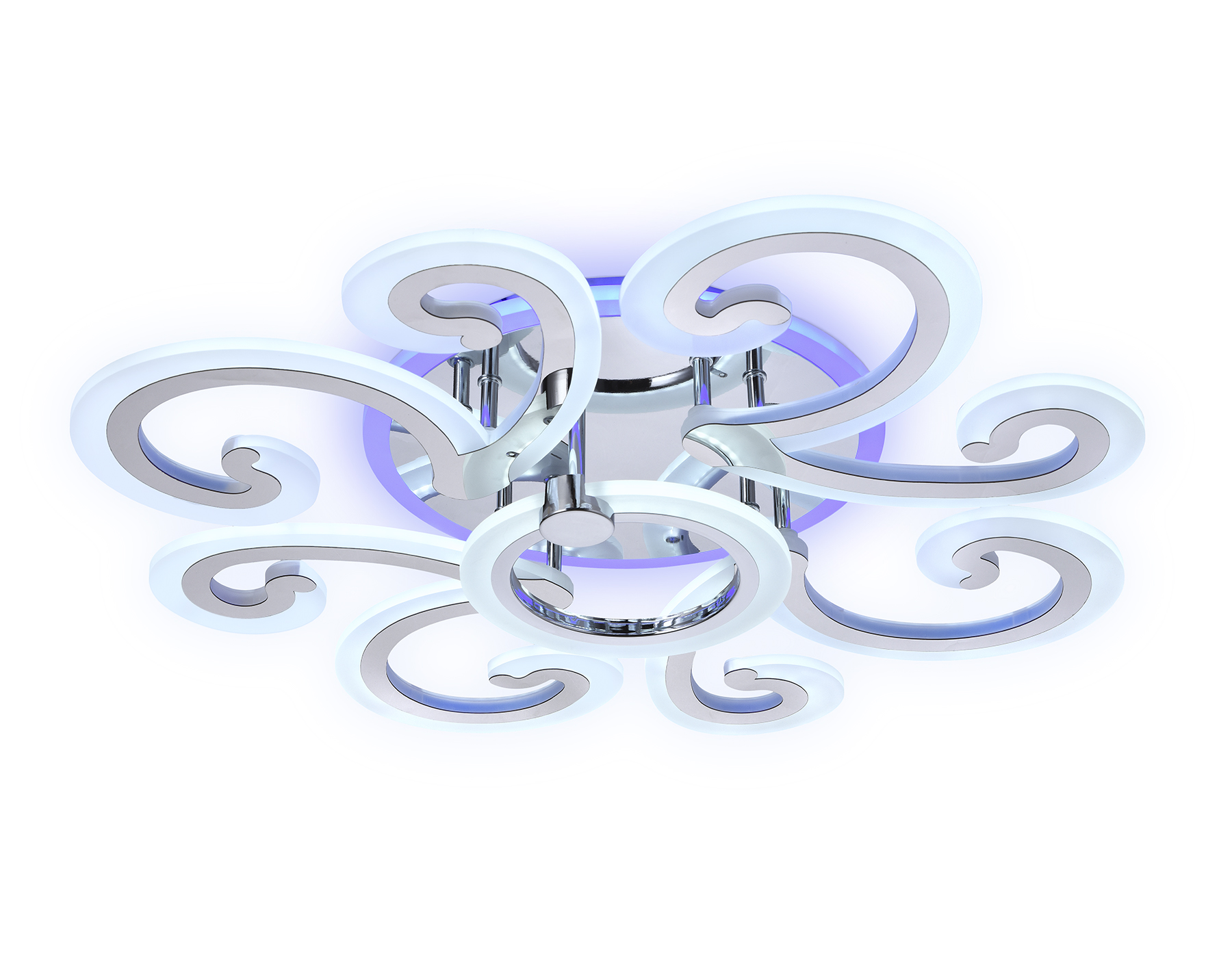 FA5146/8+1 CH хром 112W D620*130 (ПДУ РАДИО 2.4G)