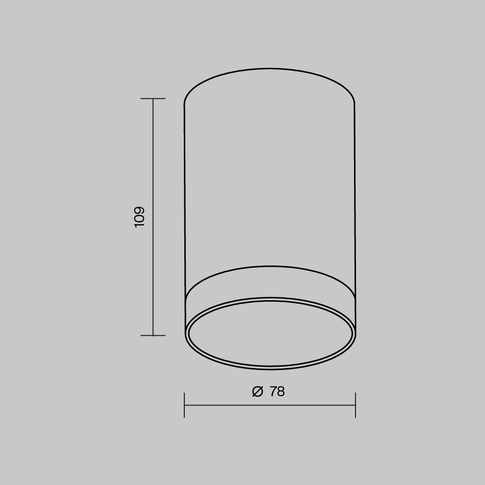 Потолочный светильник Outdoor O500CL-L10W3K