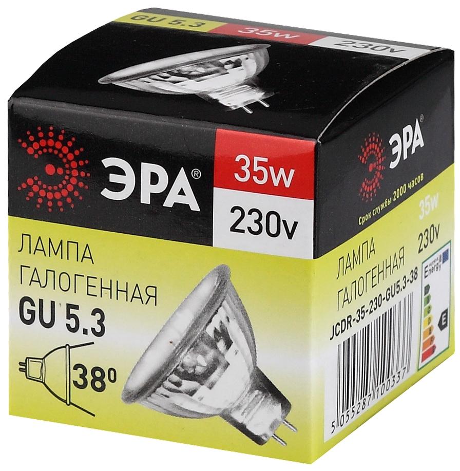 Лампа галогенная ЭРА GU5.3-JCDR (MR16) -35W-230V-CI (1,10)