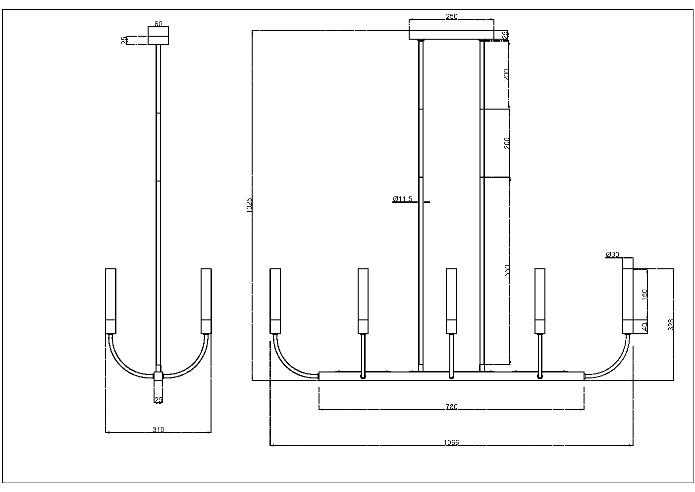 Потолочный светильник Maytoni MOD423CL-08C