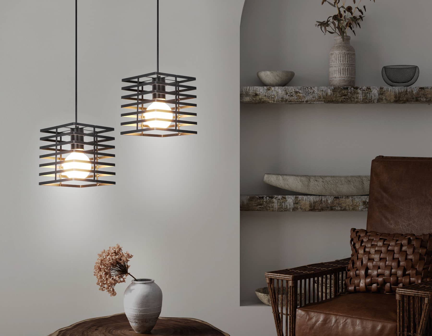 TR8411 BK черный E27 max 60W 160*160*950