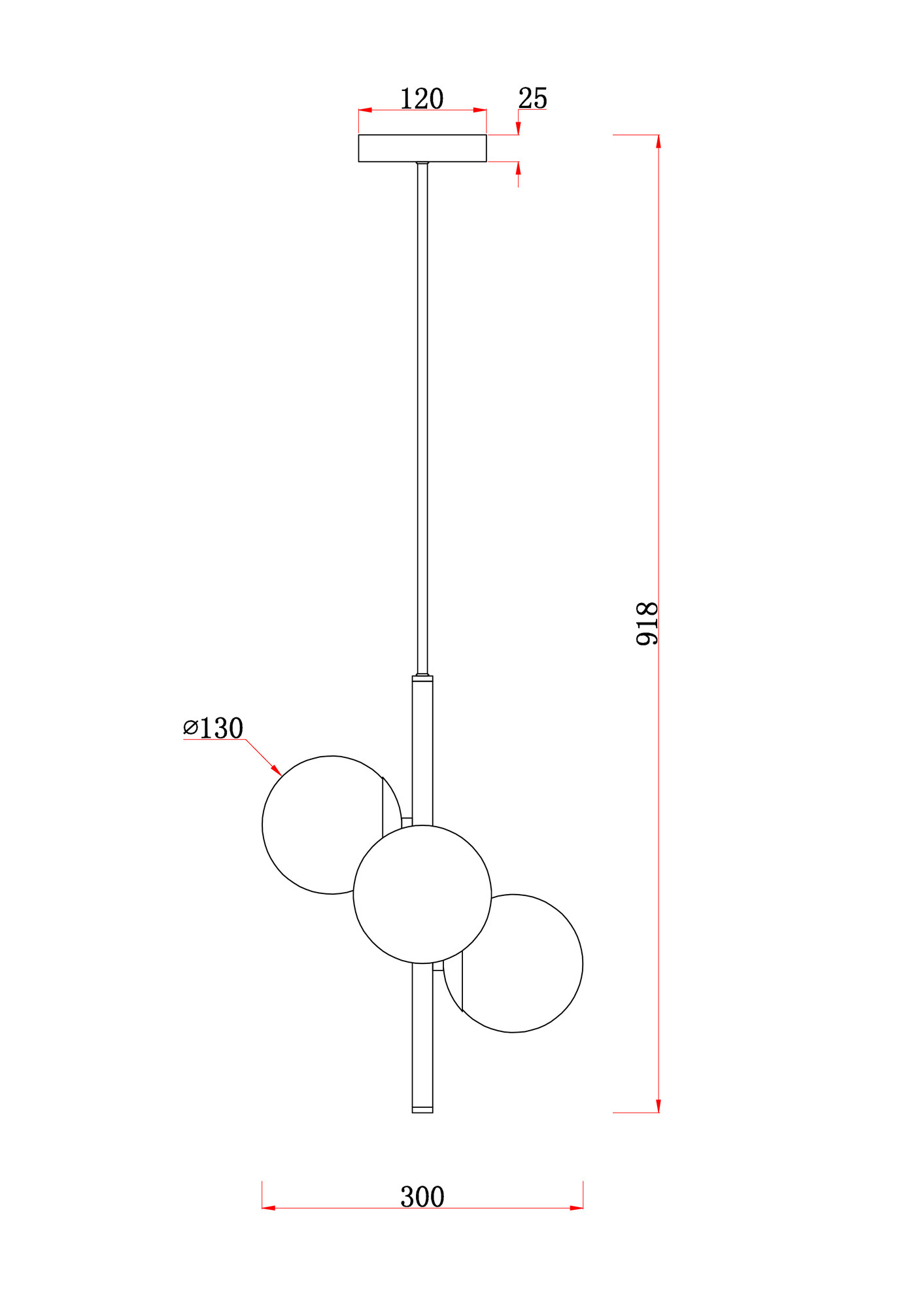 Подвесной светильник Freya FR5199PL-03BS