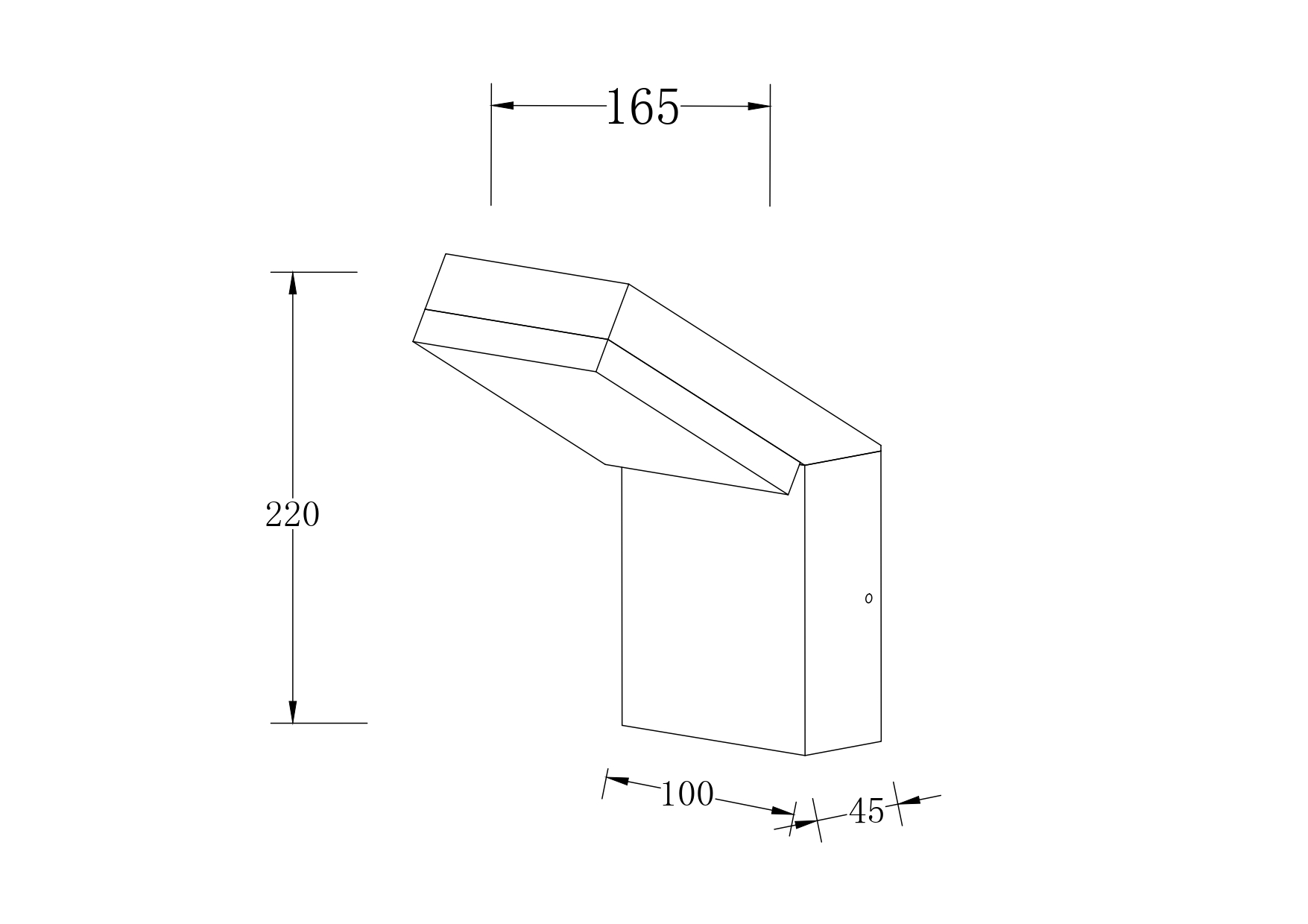 Настенный светильник (бра) Outdoor O595WL-L12B3K