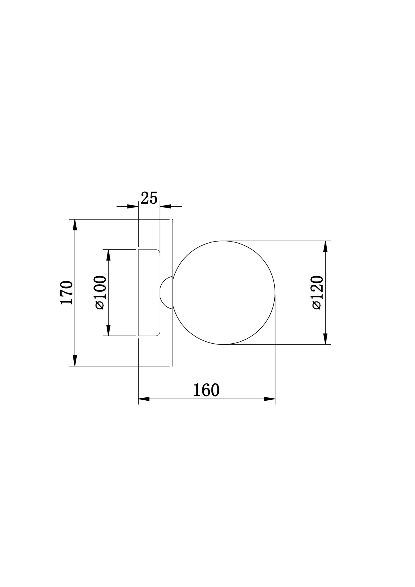 Настенный светильник (бра) Freya FR5391WL-01BS